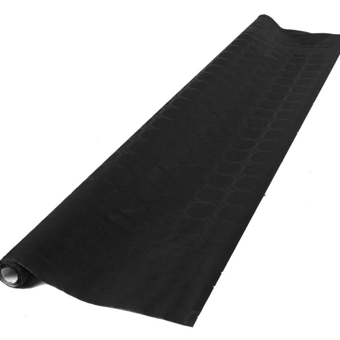 Nappe damassée noire en papier 6 m-Gifi Sale