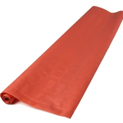 Nappe damassée rouge en papier 6 m-Gifi Outlet