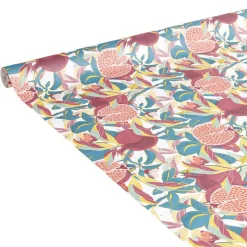 Nappe en papier motif exotique grenade feuillage multicolore 1,20x6m-Gifi Hot