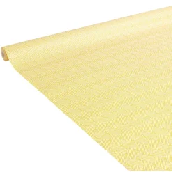 Nappe en papier motif géométrique blanc et jaune 1,20x6m-Gifi New