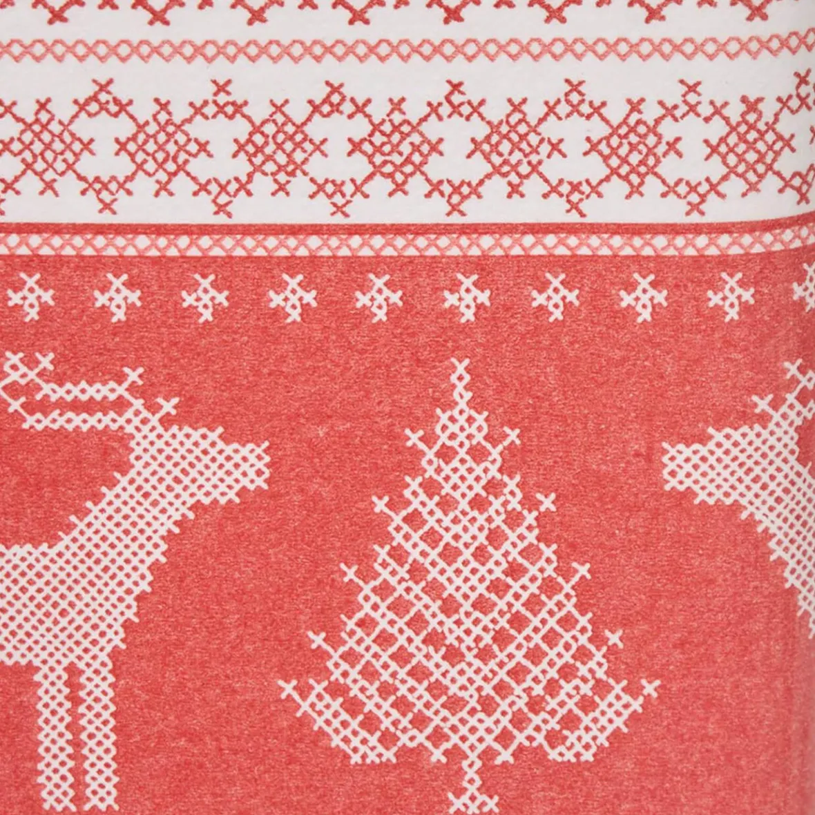 Nappe en papier rouge et blanc motifs Noël-Gifi Best
