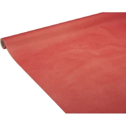 Nappe en papier voie sèche effet tissu rouge 4 m-Gifi Best