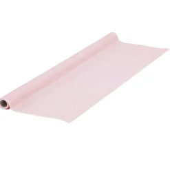 Nappe en papier voie sèche effet tissu rose pâle L 4 m-Gifi Online