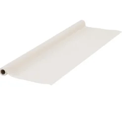Nappe en papier voie sèche effet tissu blanc lin 4 m-Gifi Outlet