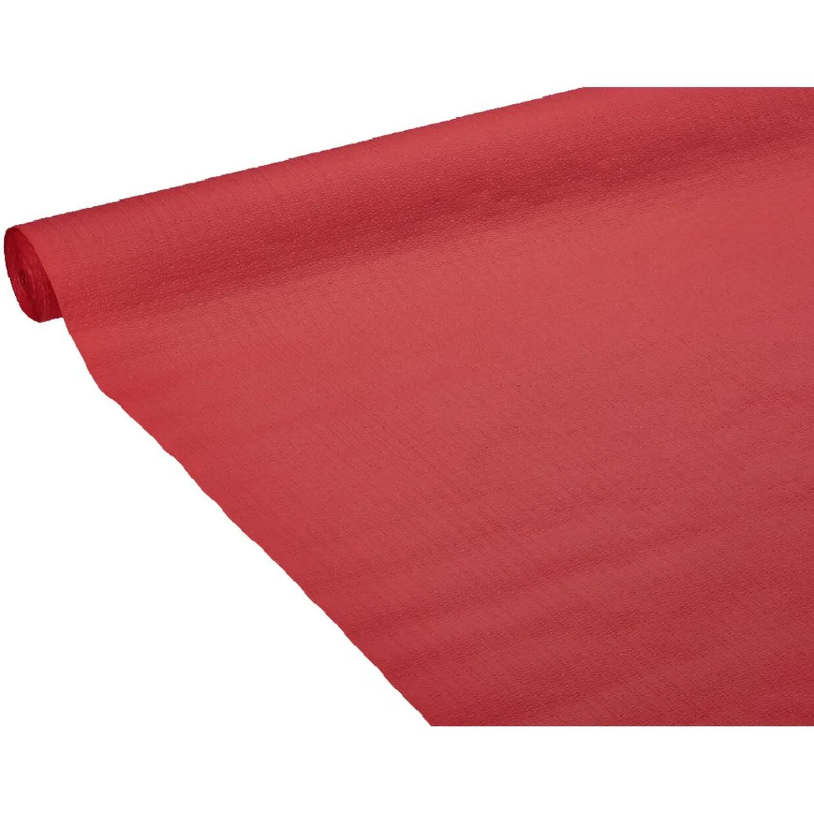 Nappe gauffrée rouge en papier 20 m-Gifi Discount