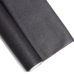 Nappe jetable 120x400cm tissu intissé noir pailleté-Gifi Hot