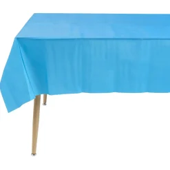 Nappe pliée effet satin bleu-Gifi Clearance