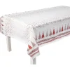 Nappe pliée motif sapins de Noël rouge et blanche-Gifi Clearance