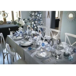 Nappe rectangulaire jetable Airlaid gris 120x400 cm-Gifi Outlet