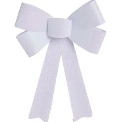 Noeud à suspendre blanc iridescent-Gifi Outlet