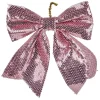 Noeud à suspendre sequin rose ou doré 13x13cm-Gifi Sale