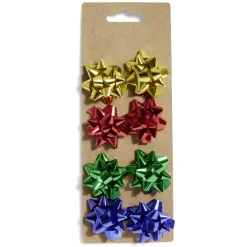 Noeud bolduc brillant doré rouge vert bleu x8-Gifi Sale