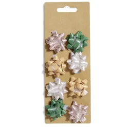 Noeud bolduc vert et beige x8-Gifi Best