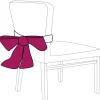 Noeud de chaise rouge bordeaux x2-Gifi Clearance