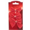Noeud Noël rouge satiné x 3-Gifi