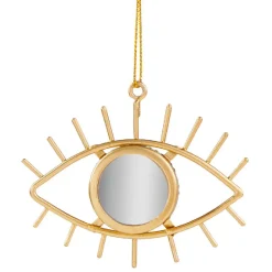 Oeil miroir à suspendre doré-Gifi Online