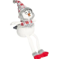 Oiseau assis déco Noël avec pattes pendantes H54cm-Gifi Outlet