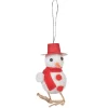 Oiseau blanc et rouge Noël x2-Gifi Sale