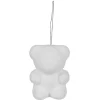 Ours blanc à suspendre Noël x5-Gifi Online