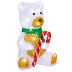 Ours de Noël lumineux 30 Led H30 cm-Gifi Clearance