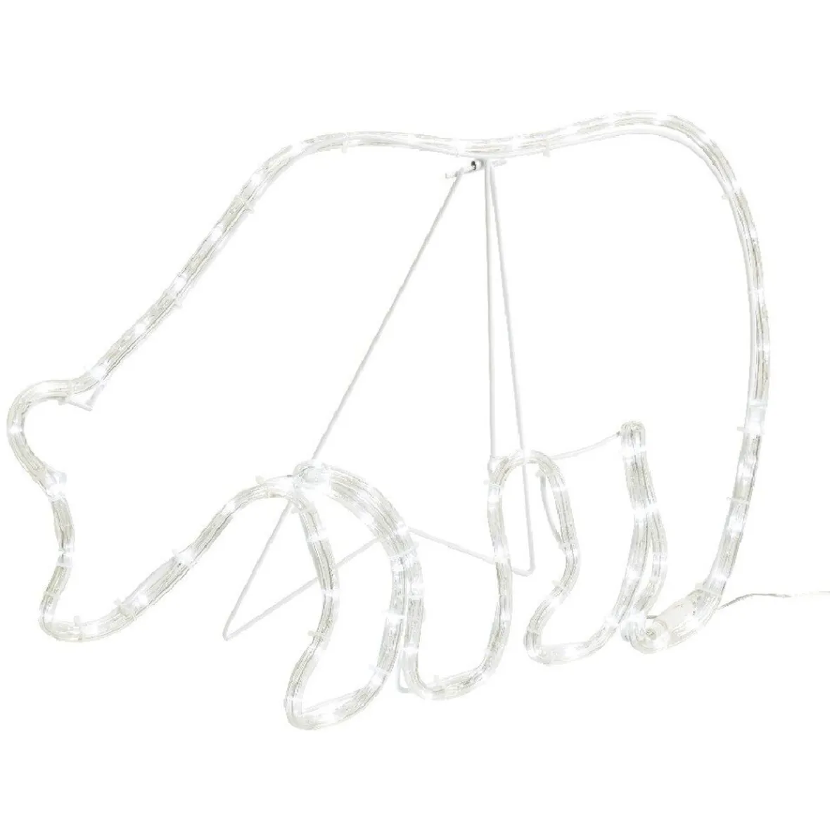 Ours lumineux 3D blanc XXL 40 cm-Gifi Clearance