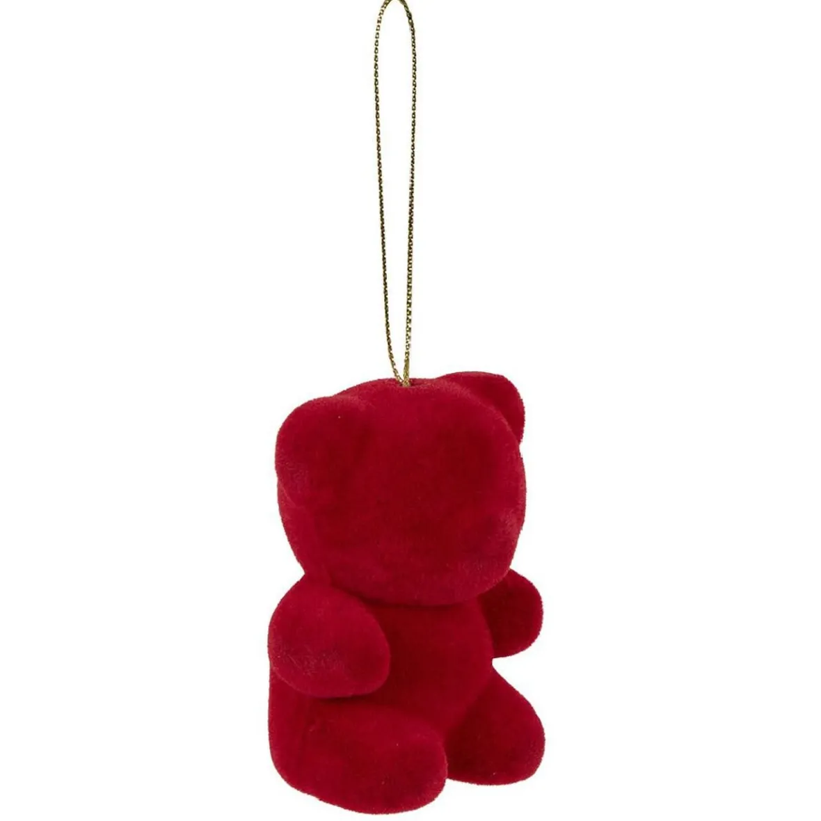 Ours rouge à suspendre Noël x5-Gifi Best