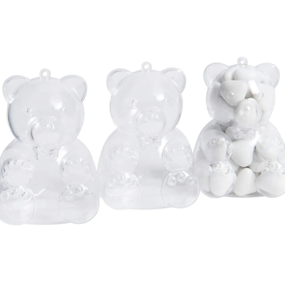 Ourson à dragées transparent x3-Gifi Sale