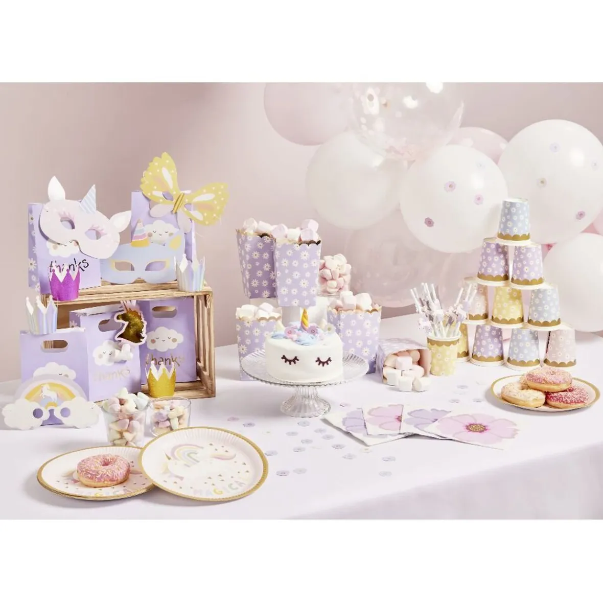 Paille décor fée licorne x10-Gifi Outlet