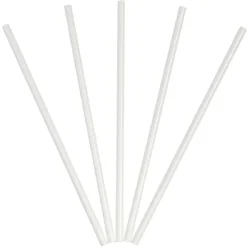 Paille en papier blanche x100-Gifi Discount