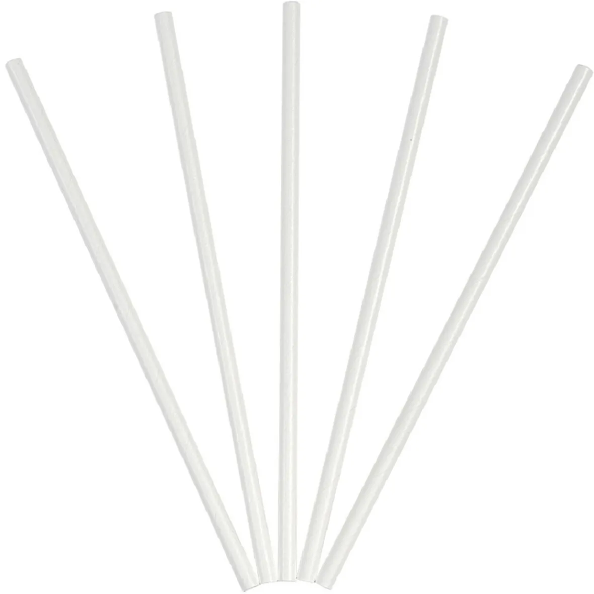 Paille en papier blanche x100-Gifi Discount