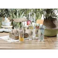 Paille en papier décor citron x16-Gifi New