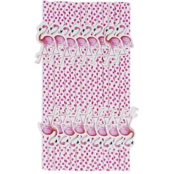 Paille en papier flamant rose x 16-Gifi Hot