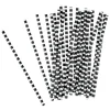 Paille en papier noir et blanc x 24-Gifi Discount