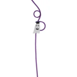 Paille en plastique décor Halloween violet x12-Gifi Discount