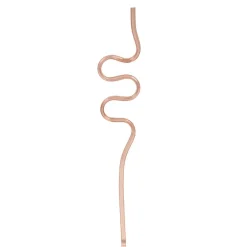 Paille forme tordue plastique réutilisable - Ø0,5x4xH24cm-Gifi Online