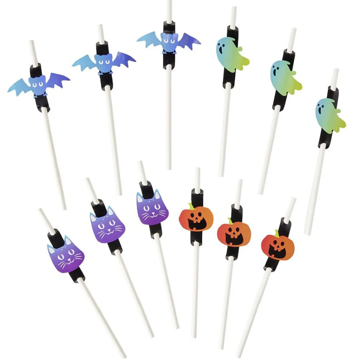 Paille Halloween x12-Gifi