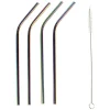 Paille inox réutilisable irisé x4-Gifi Online