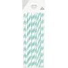 Paille jetable en papier blanc x20-Gifi Online