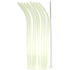 Paille réutilisable en plastique multicolore x8-Gifi Clearance