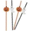 Paille réutilisable Halloween x4-Gifi