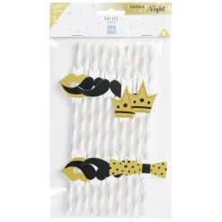 Paille thème nuit x10-Gifi Outlet