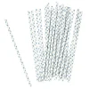 Paille étoile bleu en papier x 24-Gifi Discount