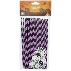 Pailles araignées violettes x20-Gifi Hot
