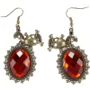 Paire de boucles d'oreilles motif tête de squelette - Vampire-Gifi New