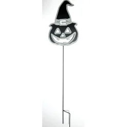 Pancarte décoration extérieure Halloween métal gris H91cm-Gifi Outlet