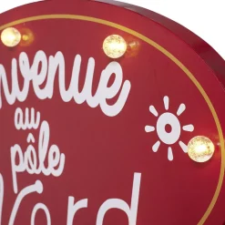 Pancarte de Noël lumineuse blanc chaud H130 cm-Gifi Discount