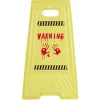 Pancarte de sol alerte zombie rouge et jaune H53cm-Gifi New