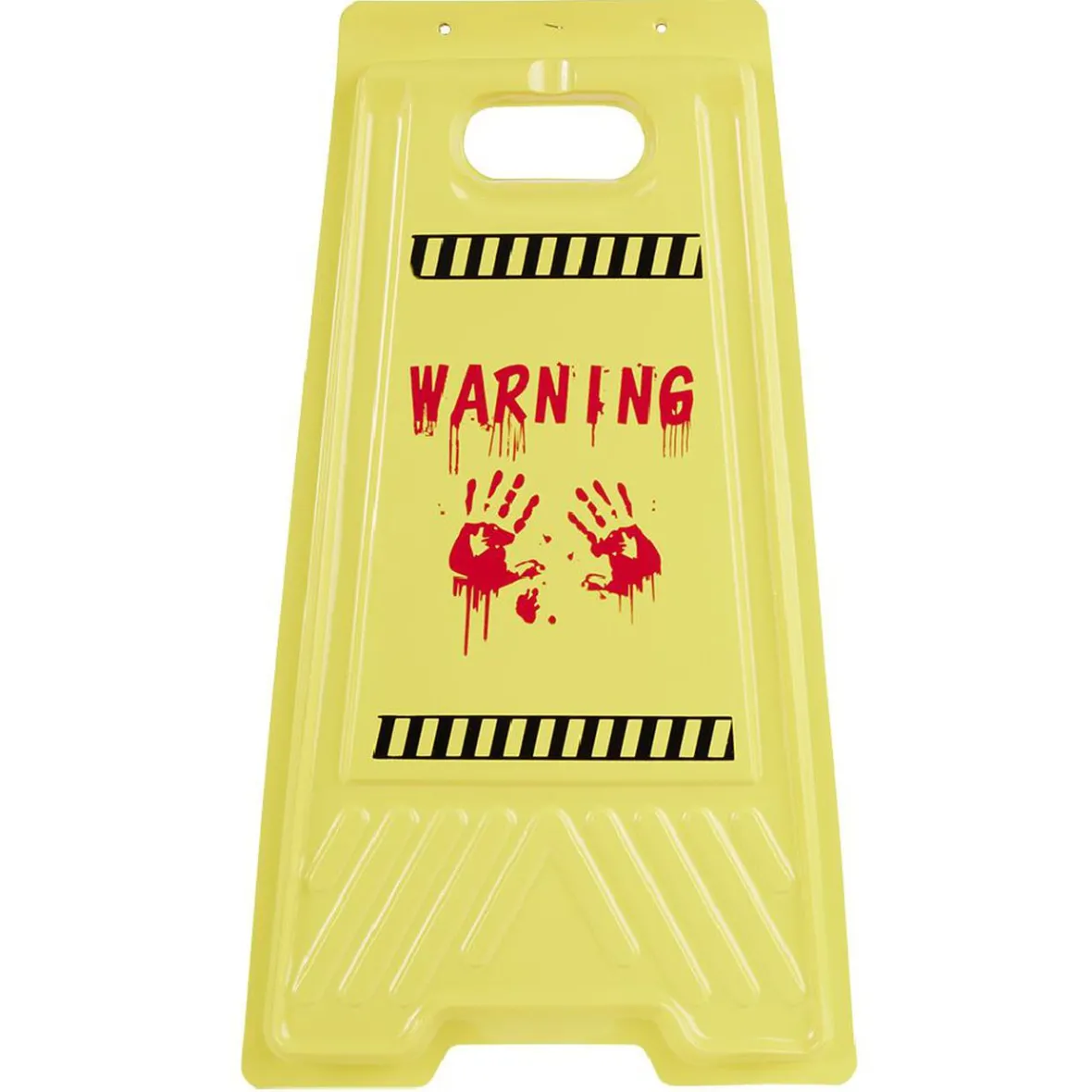 Pancarte de sol alerte zombie rouge et jaune H53cm-Gifi New