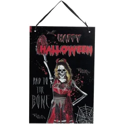 Pancarte Halloween bal de promo zombie à suspendre métal-Gifi Sale