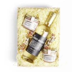 Panier gourmand 1 bouteille vin blanc/2 pâtés/2 papillotes chocolat-Gifi Discount